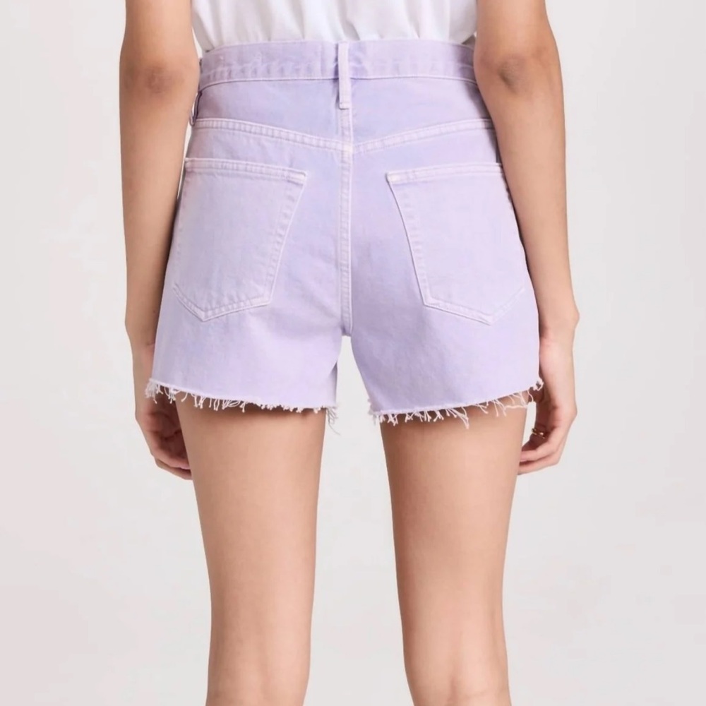 Frame Le Brigette Purple Washed Shorts - Picture 2 of 5